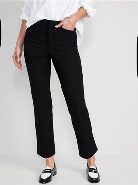 Old Navy Pixie Black Straight Leg Womens Pants